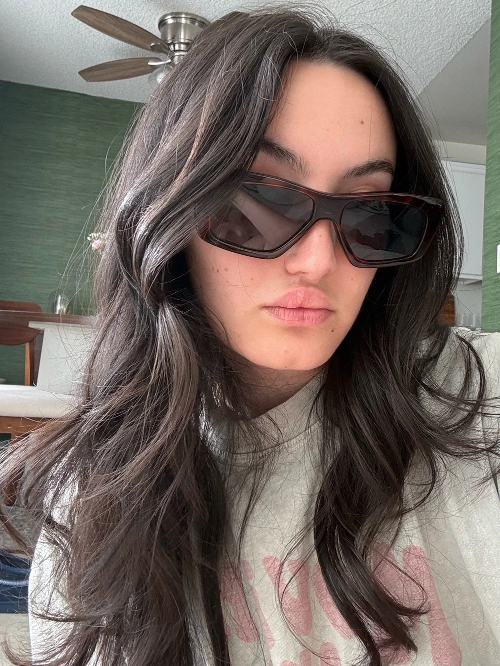 Brain Dead Tortoiseshell Rectangular Sunglasses
